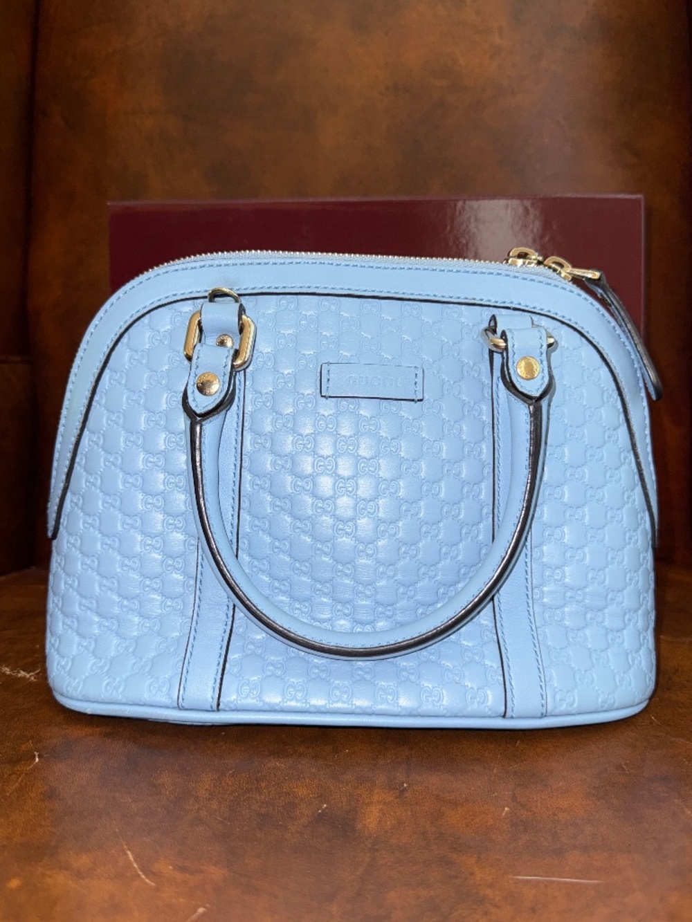 Gucci Microguccissima Mini Dome - Blue